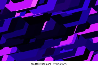 Verde oscuro, fondo vector amarillo con hexágonos. Diseño en estilo abstracto con hexágonos. Patrón de anuncios, folletos.