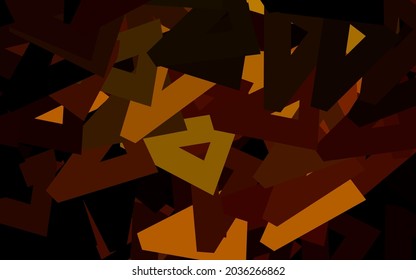 Dark Green, Yellow vector backdrop with lines, triangles. Abstract gradient illustration with triangles. Elegant design for wallpapers.