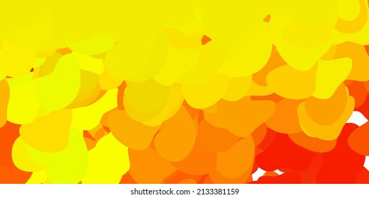 Dark green, yellow vector backdrop with chaotic shapes. Illustration with colorful shapes in abstract style. Background for cell phones.