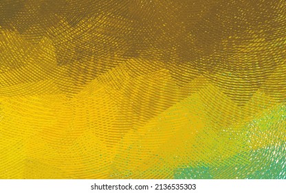 Dark Green, Yellow vector backdrop with bent lines. A sample with colorful lines, shapes. New composition for your brand book.