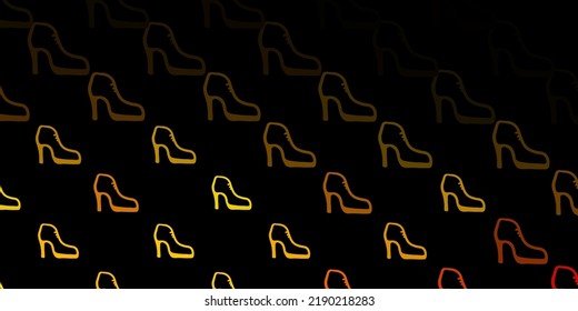 Dark green, yellow vector backdrop with woman's power symbols. Abstract illustration with a depiction of women's power. Simple design for your web site.