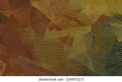 Verde oscuro, fondo vectorial amarillo con formas memphis. Ilustración con formas gradientes coloridas en estilo abstracto. Mejor diseño inteligente para su negocio.