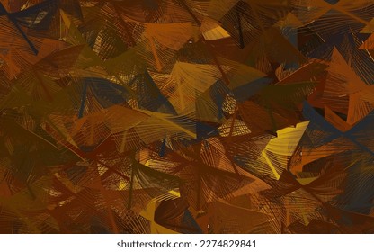 Verde oscuro, fondo vectorial amarillo con formas memphis.