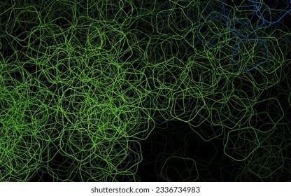 Dark Green, Yellow vector backdrop with memphis shapes. Illustration with colorful gradient shapes in abstract style. Simple design for your web site.