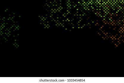 Dark Green, Yellow vector background of rectangles and squares. Style quilt and blanket. Geometrical rectangular pattern. Repeating pattern with rectangle shapes.