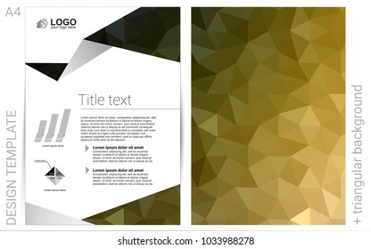 Dark Green, Yellow vector  background for presentations. Modern abstract design concept with colorful gradient. Pattern can be used as a template for calendars.