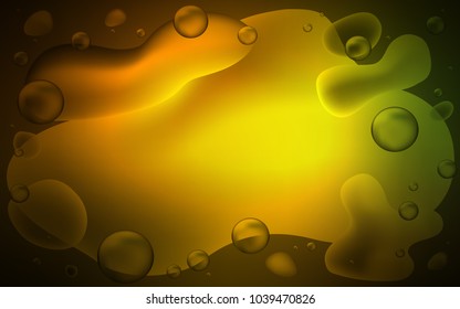 Dark Green, Yellow vector background with bent ribbons. A completely new color illustration in memphis style. The best blurred design for your business.