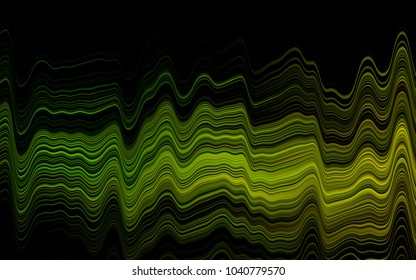 Dark Green, Yellow vector background with lamp shapes. Colorful illustration in abstract marble style with gradient. The elegant pattern for brand book.