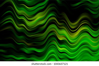 Dark Green, Yellow vector background with lava shapes. An elegant bright illustration with gradient. Marble style for your business design.