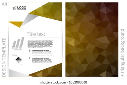 Dark Green, Yellow vector  background for presentations. Modern abstract design concept with colorful gradient. The pattern can be used for any ad, booklets.