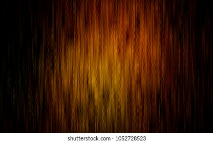 Dark Green, Yellow vector background with bent lines. Blurred geometric sample with gradient bubbles.  Brand-new design for your ads, poster, banner.