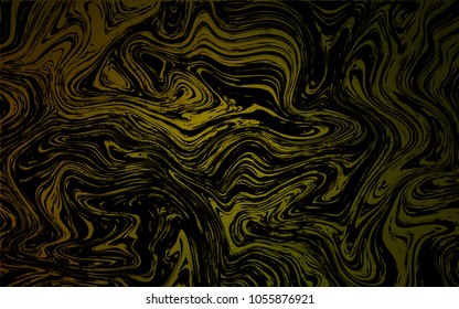 Dark Green, Yellow vector background with bubble shapes. Blurred geometric sample with gradient bubbles.  Pattern for your business design.