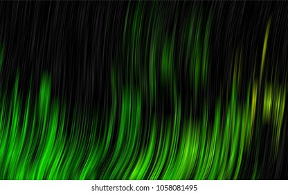 Dark Green, Yellow vector background with abstract lines. Colorful abstract illustration with gradient lines. The template for cell phone backgrounds.