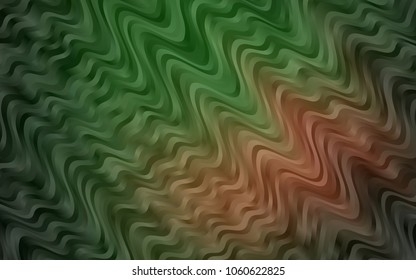 Dark Green, Yellow vector background with lamp shapes. Geometric illustration in marble style with gradient.  New composition for your brand book.