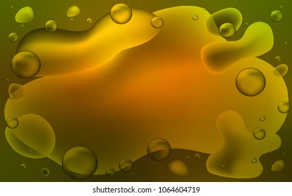 Dark Green, Yellow vector background with lamp shapes. Creative illustration in halftone memphis style with gradient. The elegant pattern for brand book.