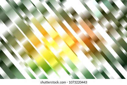 Dark Green, Yellow vector background with straight lines. Shining colored illustration with narrow lines. Best design for your ad, poster, banner.