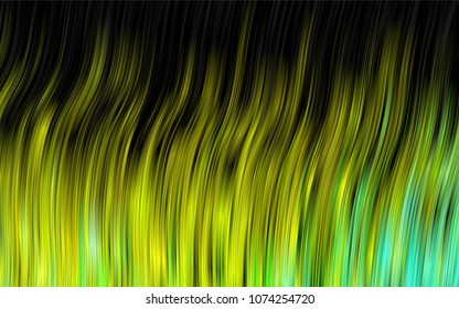 Dark Green, Yellow vector background with bubble shapes. Colorful abstract illustration with gradient lines. The template for cell phone backgrounds.