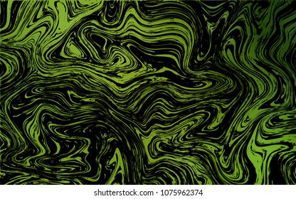 Dark Green, Yellow vector background with bubble shapes. Shining illustration, which consist of blurred lines, circles. Brand-new design for your ads, poster, banner.