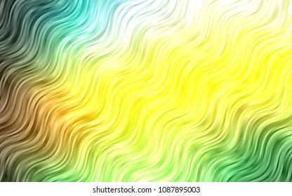 Dark Green, Yellow vector background with bubble shapes. An elegant bright illustration with gradient. New composition for your brand book.