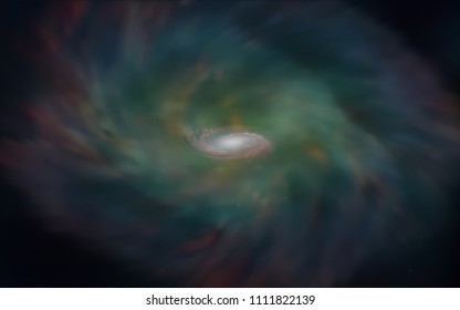 Dark Green, Yellow vector background with galaxy stars. Blurred decorative design in simple style with galaxy stars. Smart design for your business advert.