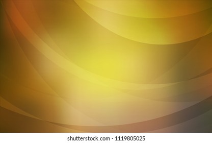 Dark Green, Yellow vector background with bubble shapes. Colorful abstract illustration with gradient lines. Marble style for your business design.