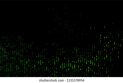 Dark Green, Yellow vector  background with bubbles. Modern abstract illustration with colorful water drops. The pattern can be used for aqua ad, booklets.