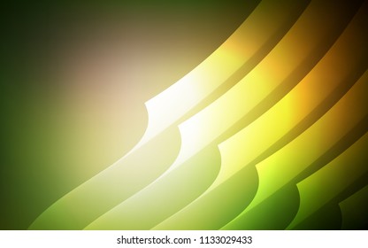 Dark Green, Yellow vector background with straight lines. Modern geometrical abstract illustration with Lines. Best design for your ad, poster, banner.
