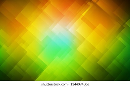 Dark Green, Yellow vector background with straight lines. Decorative shining illustration with lines on abstract template. Pattern for your busines websites.
