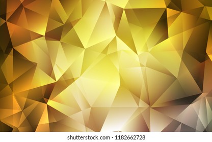 Dark Green, Yellow vector background with triangles. Abstract gradient illustration with triangles. Pattern for busines ad, booklets, leaflets