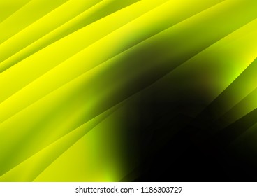 Dark Green, Yellow vector background with straight lines. Lines on blurred abstract background with gradient. Best design for your ad, poster, banner.