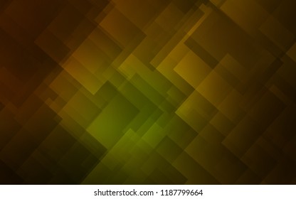Dark Green, Yellow vector background with straight lines. Decorative shining illustration with lines on abstract template. The pattern for ad, booklets, leaflets.