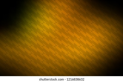 Dark Green, Yellow vector background with straight lines. Glitter abstract illustration with colorful sticks. Best design for your ad, poster, banner.