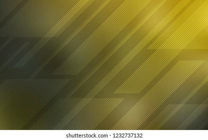 Dark Green, Yellow vector background with straight lines. Glitter abstract illustration with colored sticks. Pattern for your busines websites.