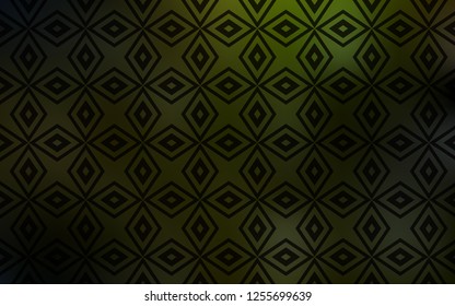 Dark Green, Yellow vector background with rectangles. Beautiful illustration with rectangles and squares. Modern template for your landing page.