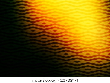 Dark Green, Yellow vector background with triangles. Decorative design in abstract style with triangles. Pattern can be used for websites.