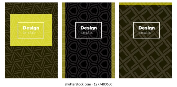 Dark Green, Yellow vector background for books. Abstract booklet on colored background with gradient. Completely new template books.