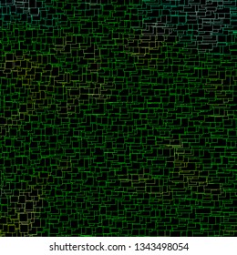 Dark Green, Yellow vector background with rectangles. Abstract gradient illustration with colorful rectangles. Pattern for websites, landing pages.