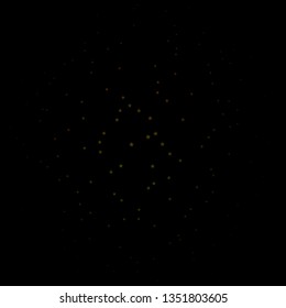 Dark Green, Yellow vector background with small and big stars. Shining colorful illustration with small and big stars. Pattern for wrapping gifts.