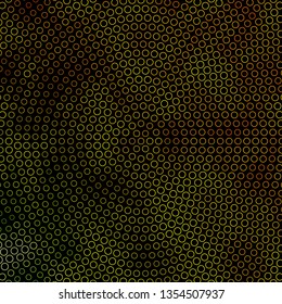 Dark Green, Yellow vector background with circles. Abstract decorative design in gradient style with bubbles. New template for your brand book.