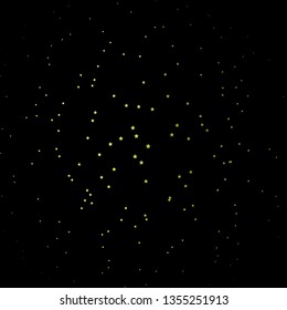 Dark Green, Yellow vector background with colorful stars. Modern geometric abstract illustration with stars. Pattern for websites, landing pages.