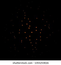Dark Green, Yellow vector background with colorful stars. Modern geometric abstract illustration with stars. Pattern for new year ad, booklets.