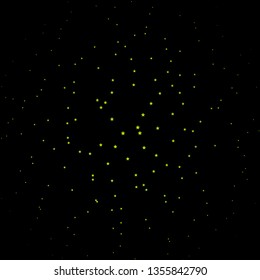 Dark Green, Yellow vector background with colorful stars. Colorful illustration in abstract style with gradient stars. Pattern for websites, landing pages.