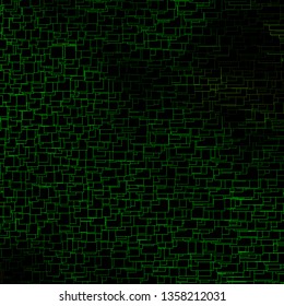Dark Green, Yellow vector background in polygonal style. Abstract gradient illustration with rectangles. Pattern for commercials, ads.