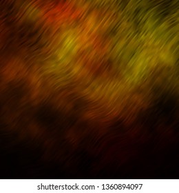 Dark Green, Yellow vector background with curves. Bright sample with colorful bent lines, shapes. Smart design for your promotions.