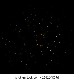 Dark Green, Yellow vector background with small and big stars. Decorative illustration with stars on abstract template. Best design for your ad, poster, banner.