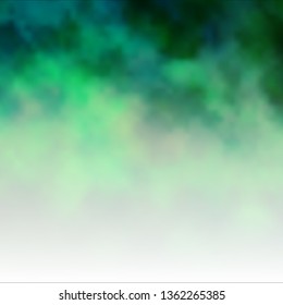 Dark Green, Yellow vector background with clouds. Shining illustration with abstract gradient clouds. Colorful pattern for appdesign.