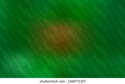 Dark Green, Yellow vector background with stright stripes. Glitter abstract illustration with colorful sticks. Pattern for ad, booklets, leaflets.