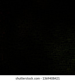 Dark Green, Yellow vector background in polygonal style. Illustration with a set of gradient rectangles. Template for cellphones.