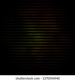Dark Green, Yellow vector background with circles. Abstract decorative design in gradient style with bubbles. Design for posters, banners.
