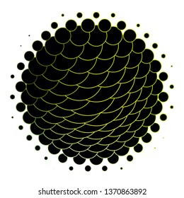 Dark Green, Yellow vector background with circles. Abstract colorful disks on simple gradient background. Pattern for websites, landing pages.